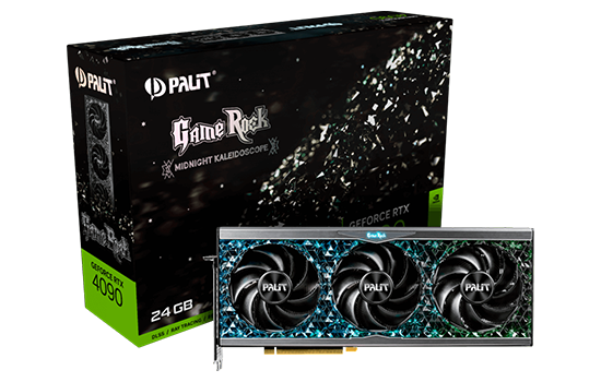 ジャンク Palit GeForce RTX 4090 GameRock Placa de Vídeo Palit GeForce RTX 4090 GameRock OC, 24GB, GDDR6X